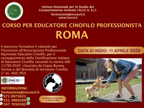 Corso per Educatore Cinofilo Professionista