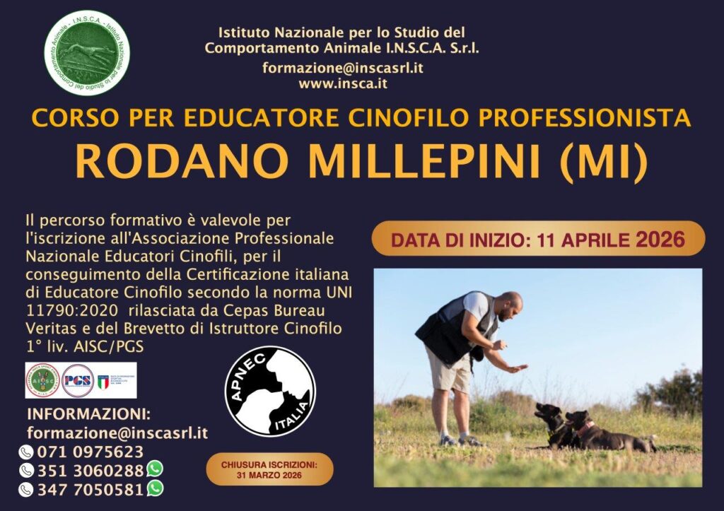 Corso per Educatore Cinofilo Professionista