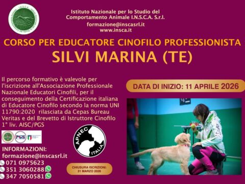 Corso per Educatore Cinofilo Professionista