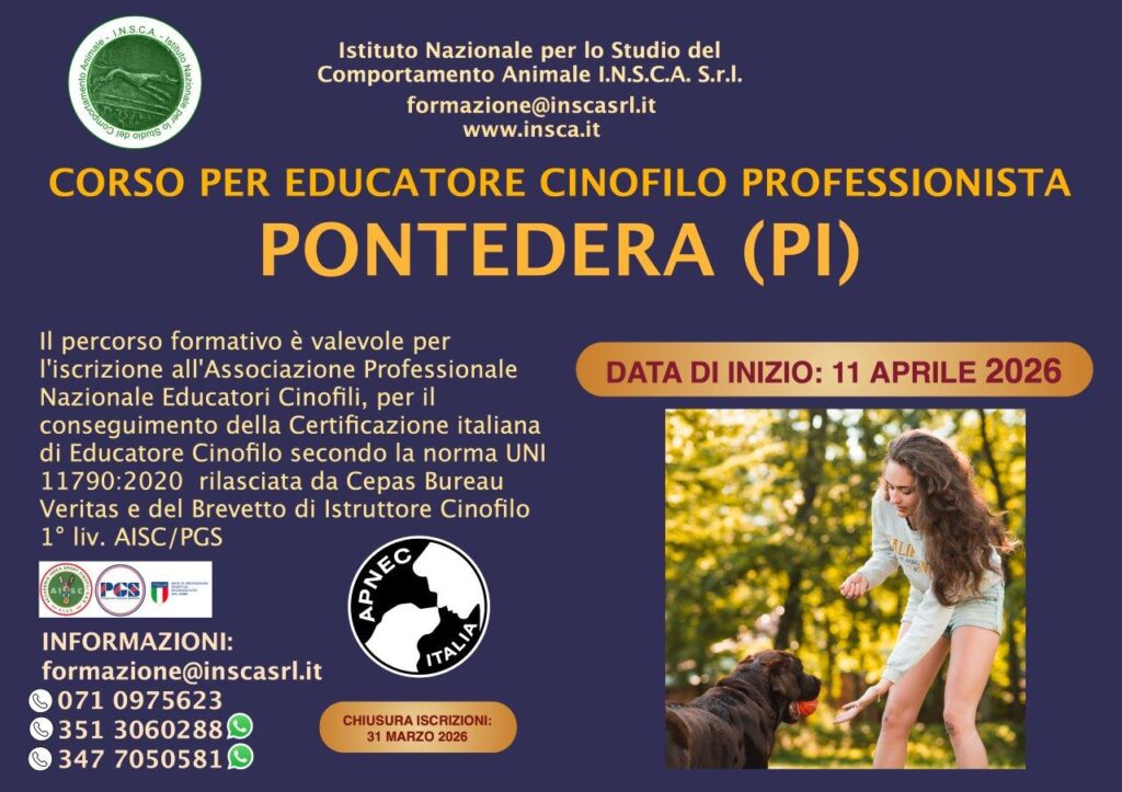 Corso per Educatore Cinofilo Professionista