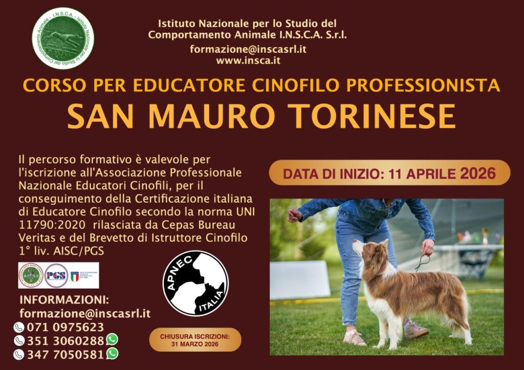 Corso per Educatore Cinofilo Professionista